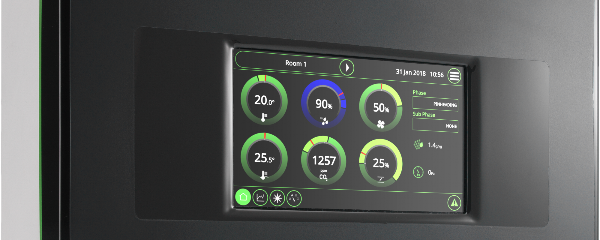 Next step in control; more ease of use for the Lumina mushroom computers
